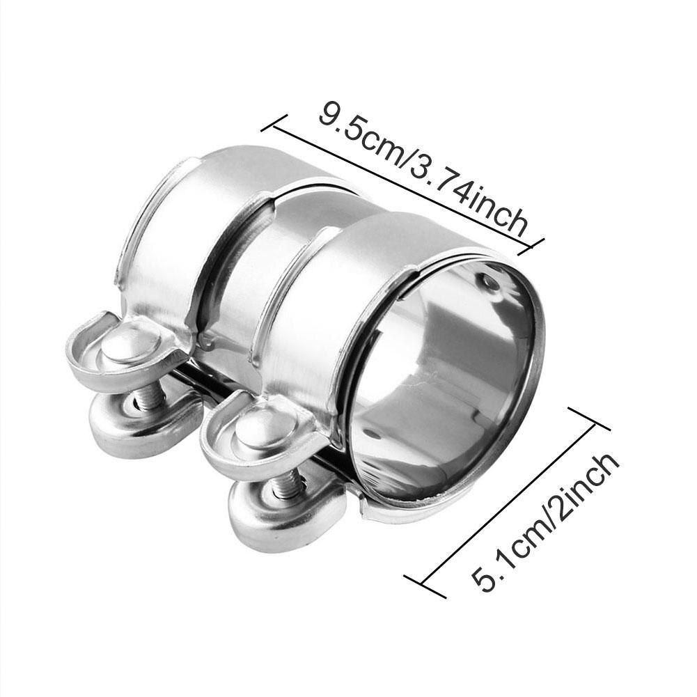 Abraçadeira de aço inoxidável para cano de escapamento, silenciador para cano de escapamento de automóvel, veículo