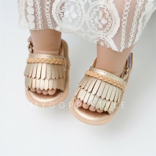 Brand Baby Kid Girl Tassels Shoes Sandles Summer Baby Shoes Infant Prewalker Princess Newborn 0-18M