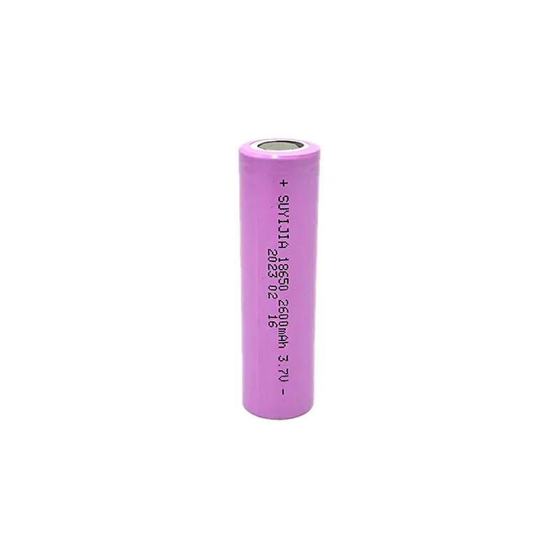 18650 3,7 V wiederaufladbarer Lithium-Akku, 2600 mAh, tatsächliche Kapazität für Taschenlampe, Spielzeug, Scheinwerfer, Gegensprechanlage, Ersatzakku