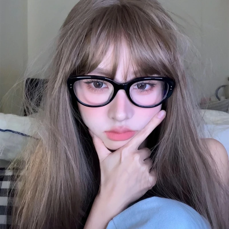 Gafas de miopía con acabado de ojo de gato de lujo, gafas graduadas Unisex para miopía, gafas antiluz azul con menos dioptrías