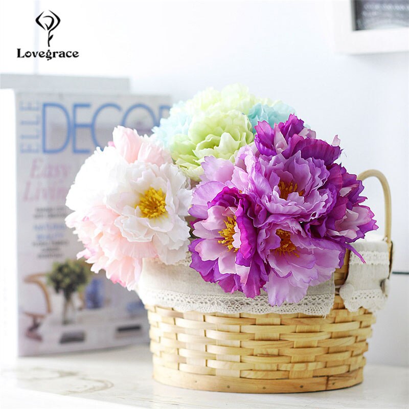 Lovegrace rosmarin bröllopsbukett brudtärna blommor konstgjord siden rosmarin blomsterarrangemang hemfest kontorsdekorationer