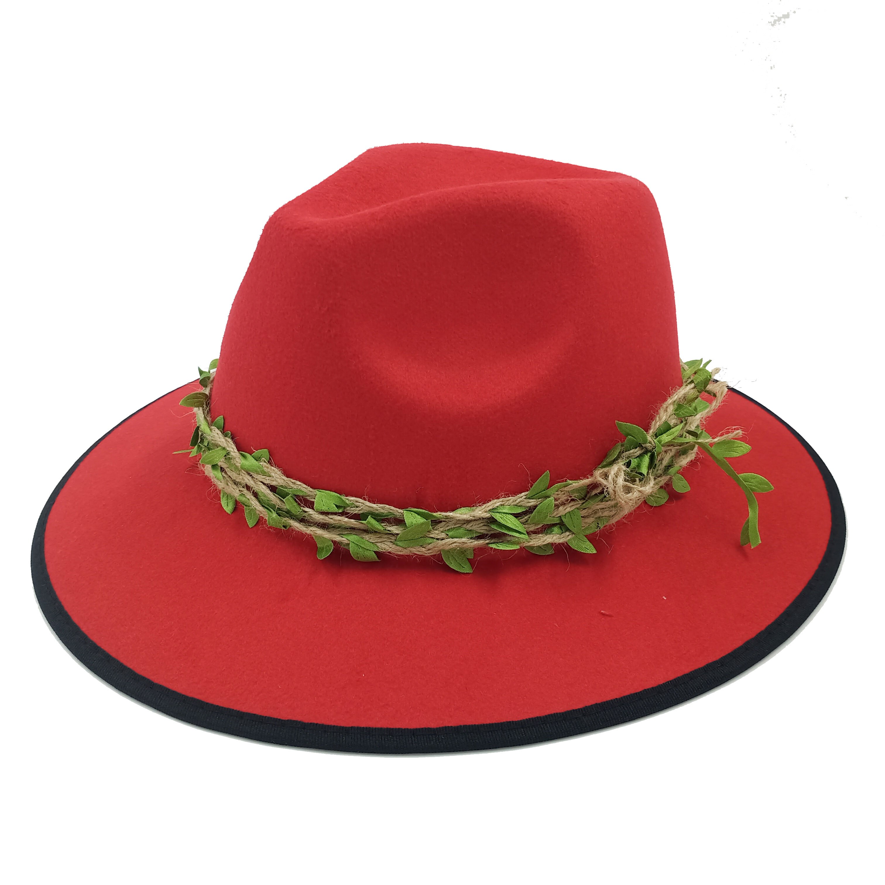 Hemming Fedoras Hat For Women Man Hats Sun Hat Belt Accessories Jazz Cap Panama Church Hat Fedoras: 12