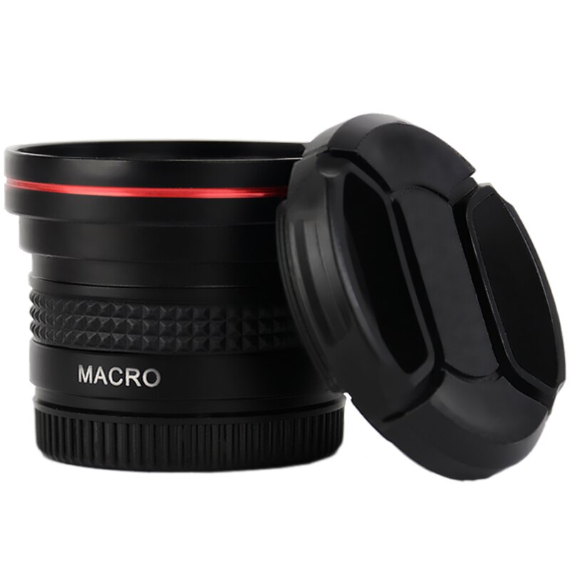 ZOMEI 2 en 1 objectif téléphone HD 0.42X objectif Fisheye avec objectif Macro pour iPhone 6/6 s plus/5 s/4 s Samsung Galaxy HTC et LG