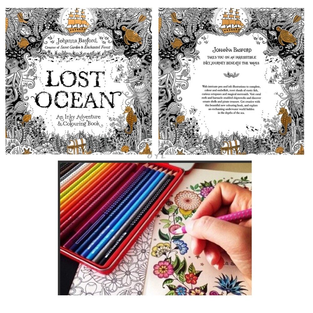 Lost Ocean Drawing Coloring Book Graffiti Books Adult Painting Children