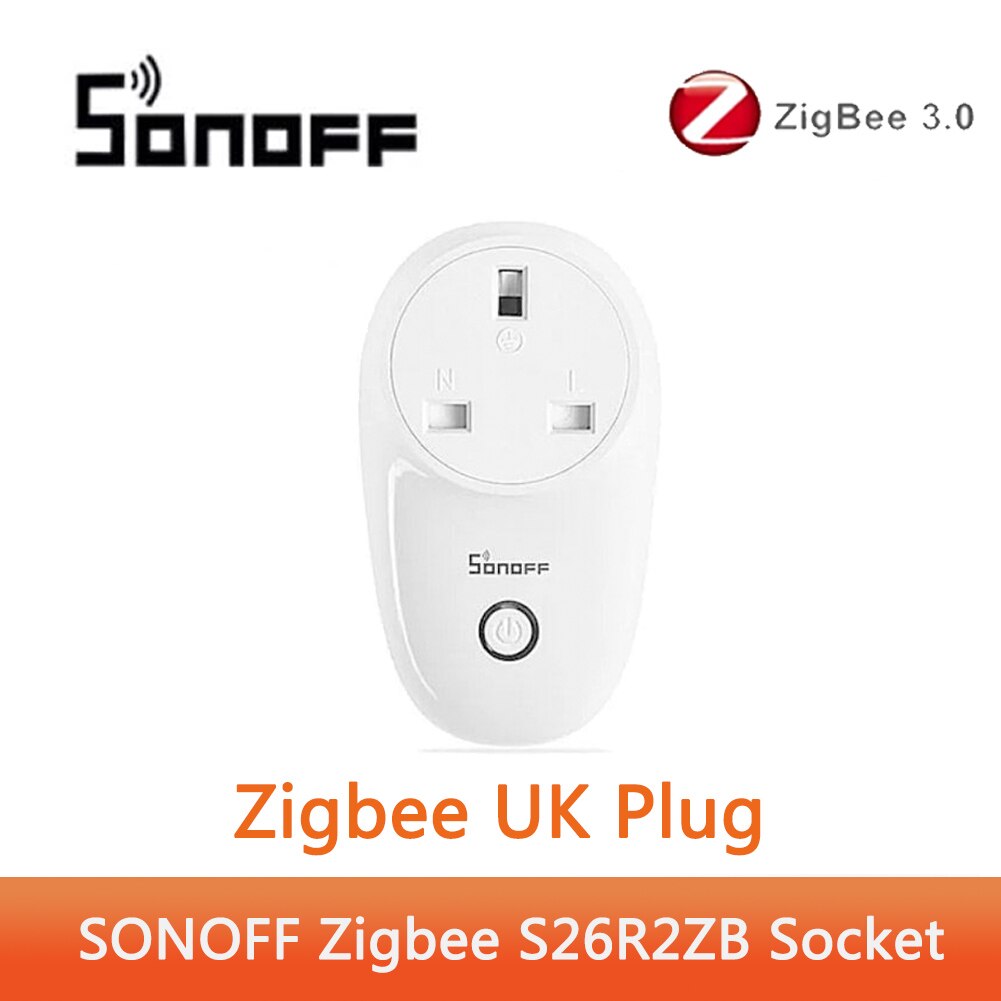 SONOFF ZB-llave electrónica USB Dongle Plus Zigbee 3,0, analizador inalámbrico Zigbee Gateway, Zigbee2MQTT ZHA, captura con antena: Zigbee UK Plug