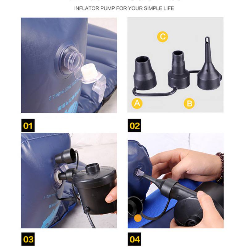 12V/4800PA AC Car Electric Air Pump For Camping Airbed Boat Toy Inflator