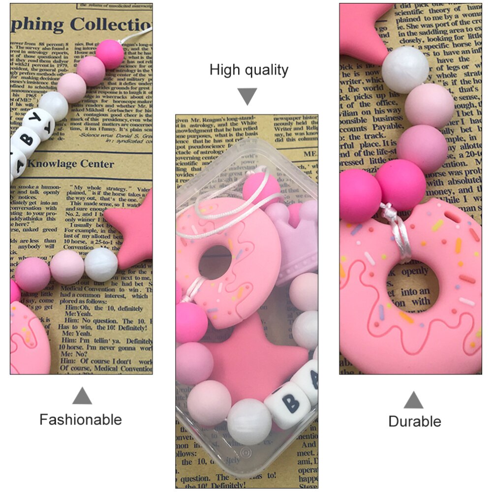 1 Pc Massaggiagengive Catena di Formazione Del bambino Masticare Catena di Sicurezza Dentizione Collana per Denti Infantili Del bambino Bocca Giocattolo Molare