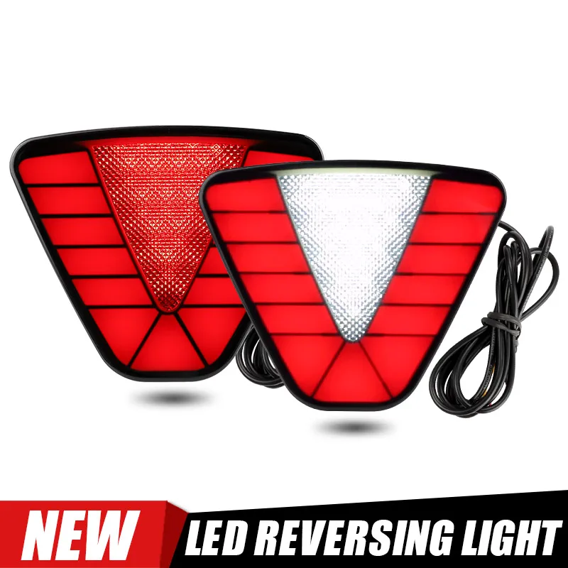 Luz de freno LED, advertencia de seguridad, lámpara de señal de marcha atrás, luces piloto antiniebla de conducción trasera Universal, lámpara de freno trasero para coche SUV 12V