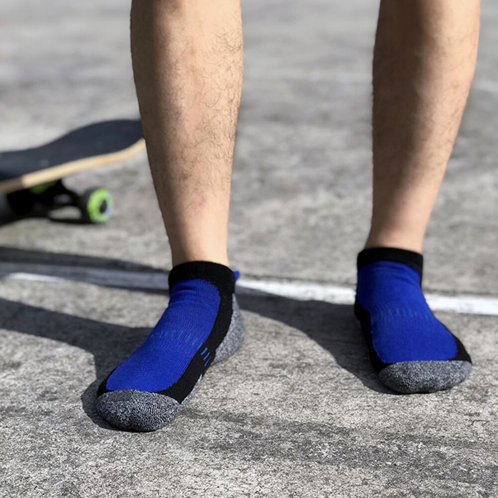 5 paar sportsokken heren lente herfst katoenmix sokken zweetabsorberend antislip enkel sportsokken