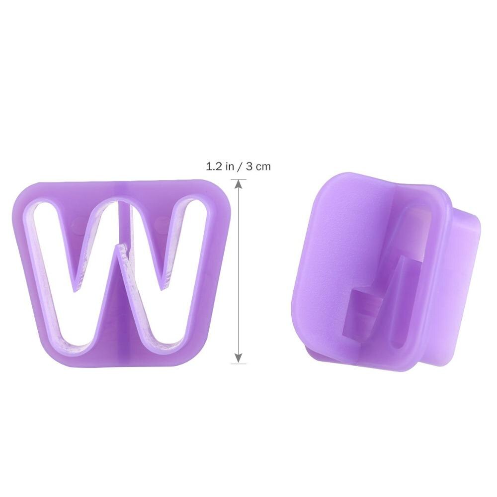 40 stuks/pak mini koekjesvormpjes mallen 3d alfabet uitstekers koekjesstempel koekjesfondant lettervormpjes koekjesdecoratietool