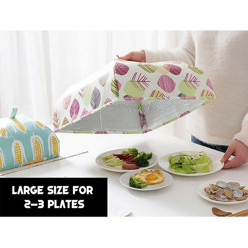 Aluminum Foil Food Covers Foldable Insulated Thermal Food Tent Covers Food Storage Cover Kitchen Accessories
