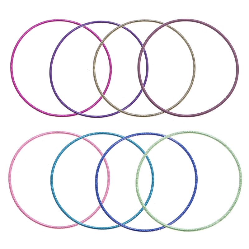 Bracciale 10xString per donna bracciale a spirale in acciaio al carbonio bracciale impilabile a molla colorata per gioielli da donna