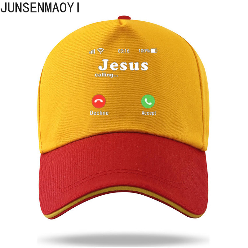 Casquette de baseball unisexe drôle avec document imprimé de Jésus, chapeaux décontractés, hommes et femmes, Jésus appelle accepter ou refuser, CasAdvantages: vert militaire