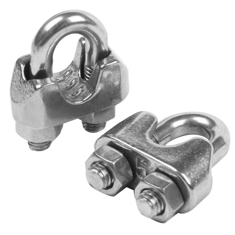 12 Stuks Kabel Kabelklem Clips M4 Haak & 5 Pcs Eye Spanschroef Draad Touw Spanning