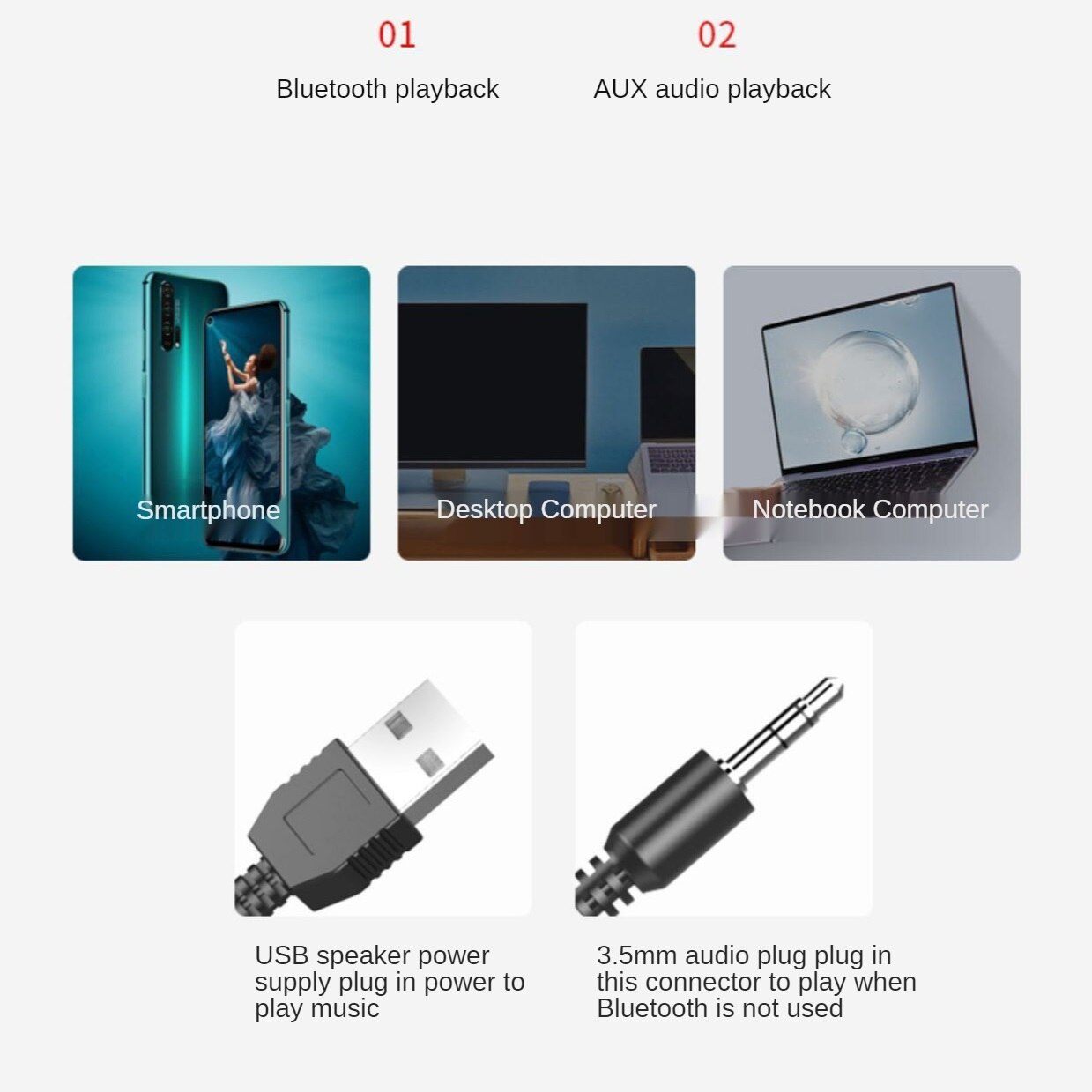 G18 Lange Spiegel Desktop Luidspreker Mobiele Telefoon Computer Stereo Desktop Extra Bass Fotografie Glijbaan Viewer