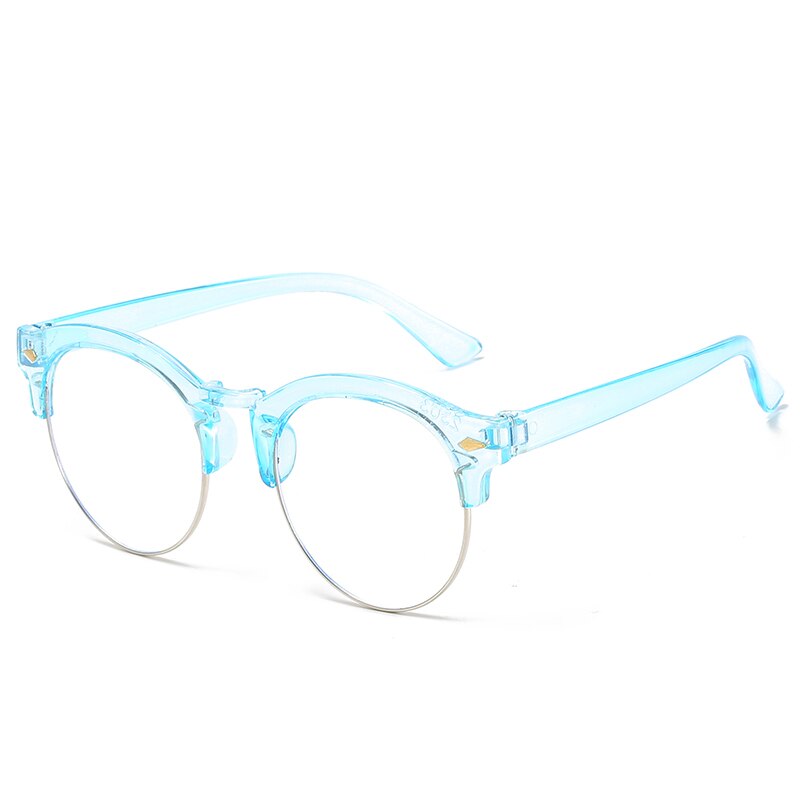 Anti-blau Licht freundlicher Brille Junge Mädchen Spiel lesen Computer schutzbrille Klar freundlicher Runde Anti Blau Brillen: 3-DJ2303-C2