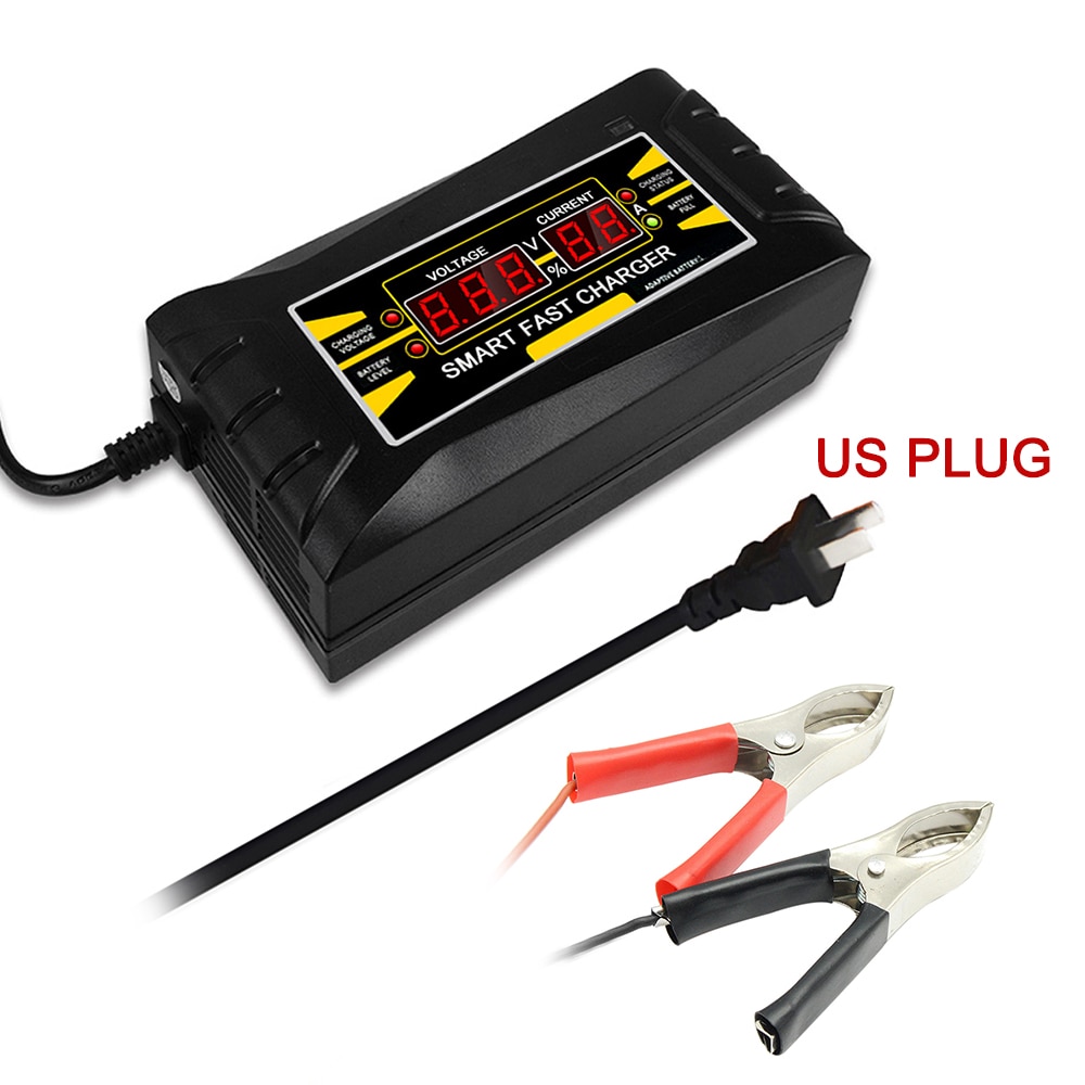 Volledige Automatische Auto Batterij Lader 150V/250V Naar 12V 6A Smart Fast Power Opladen Voor Nat droog Lood-zuur Digitale Lcd Display