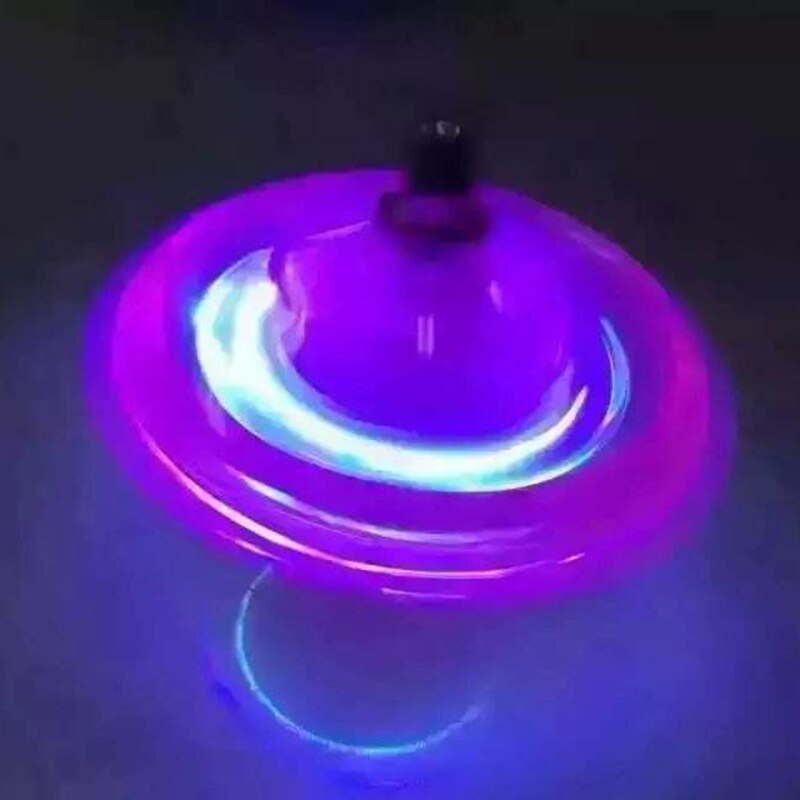 Neue 1 Pcs Licht-up Magnetic Gyro Räder Lustige Blinkende Licht Spin Spielzeug für Kinder