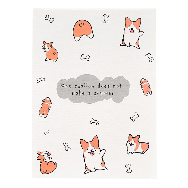 Cute Note Paper Office Accessories Kawaii Notebook Thicken Tearable Notepad Post-it Note Sketchbook School Girl Notepad