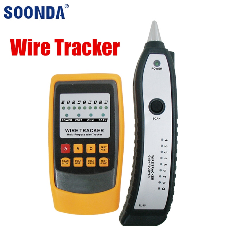 Long Distance Wire Tracker LAN Network Cable Tester Power Cable Detector Line Finder Telephone Wire Tracker Tracer Diagnose Tone