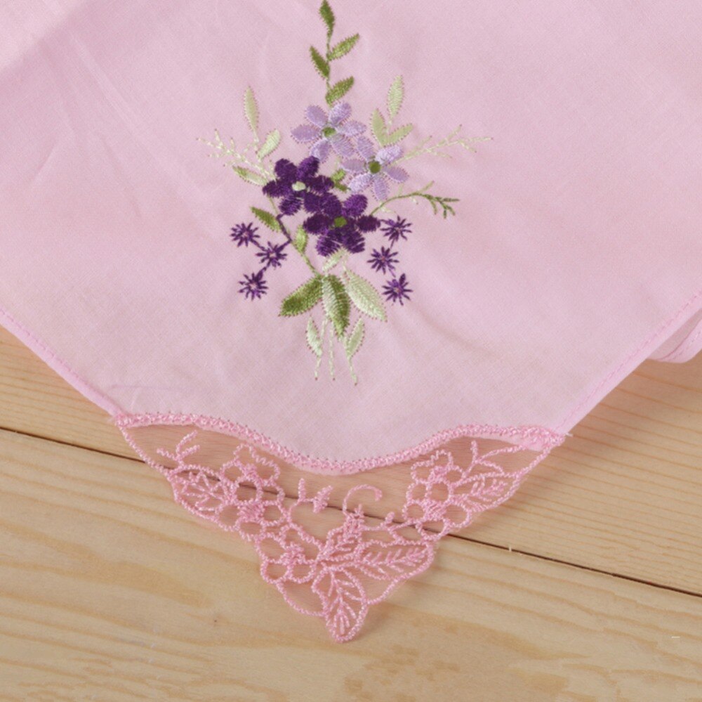 12 Teile/los SHSEJA Frauen bestickte taschentuch 100% baumwolle stickerei taschentuch spitze stickerei taschentuch handtuch