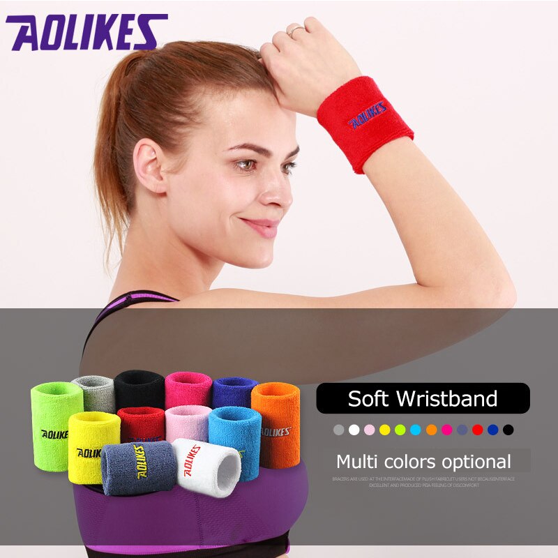 Men Women Sport Fitness Absorb Sweat Support Bracers Wrister Protector Exercise Running Power Soft Comfortable Cuff Wrist-band