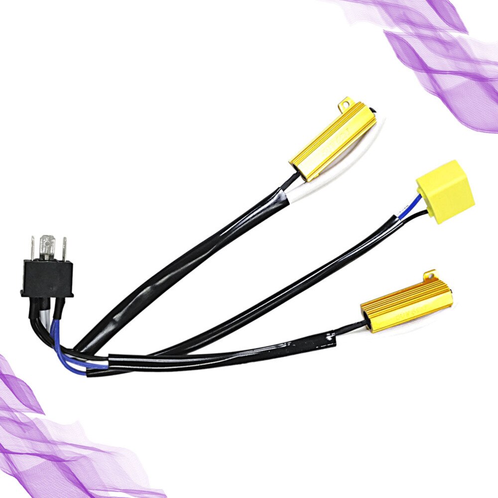 H4 Ecoder LED Headlights Decoder Resistor Free Error LED Load Resistor Decoder Warning Signal Error Canceller