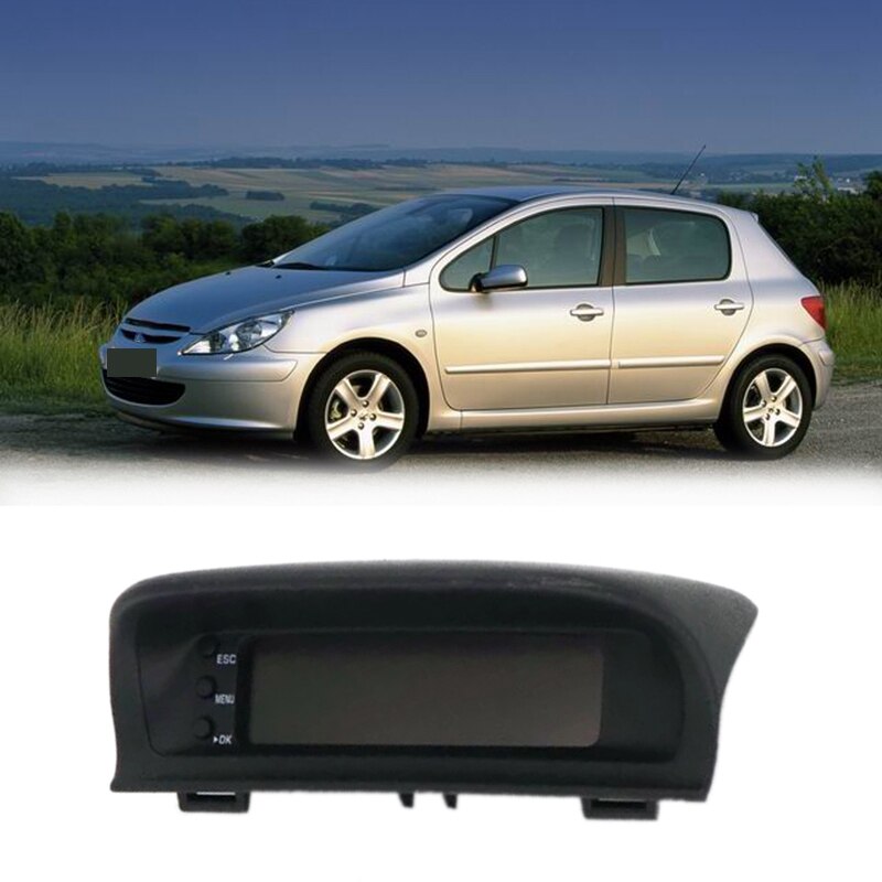 Écran fixe multifonction pour Peugeot 307, Instrument pour voiture