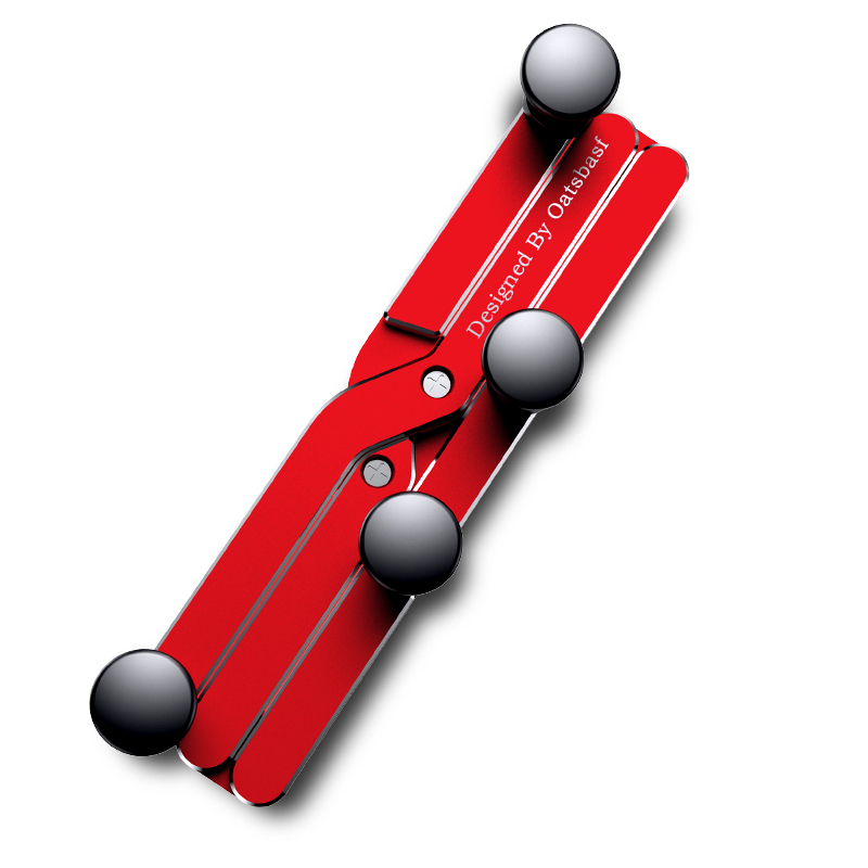 Gravity Bracket Deformable Car Phone Holder Universal Car Gravity Holder Mobile Phone Stand For iPhone Xr Xs Max Xiaomi Huawei: red