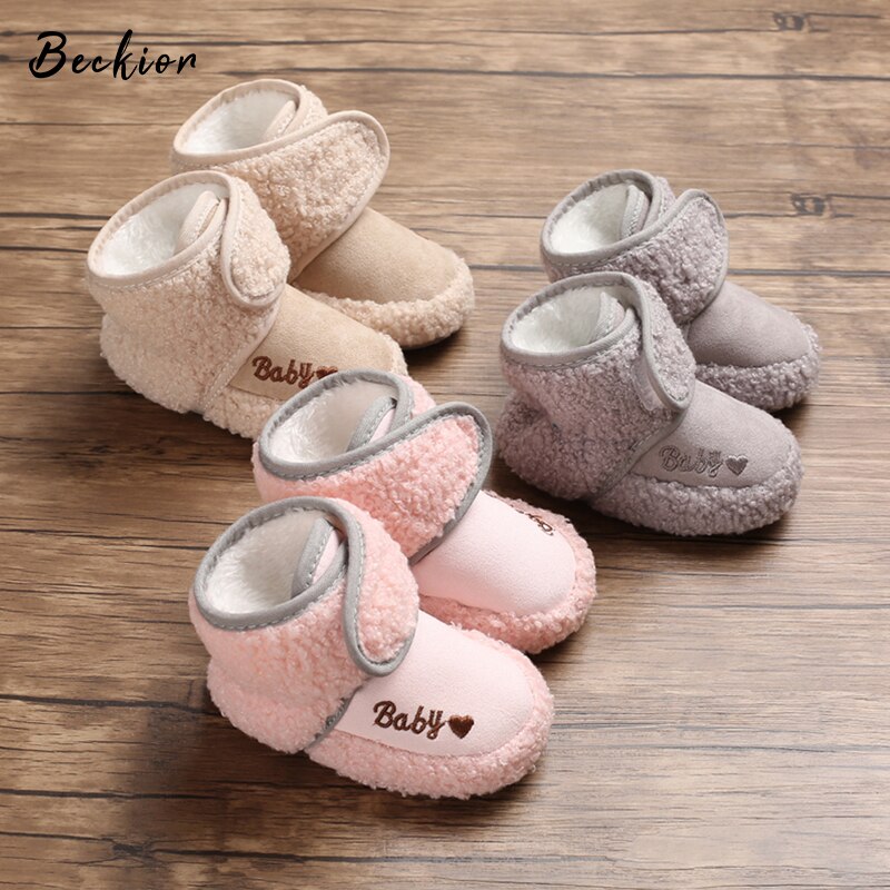 2021 scarpe da neonato per bambini stivaletti caldi invernali neonate stivaletti in cotone con punta tonda stivali da neve per ragazzi scarpe morbide di moda