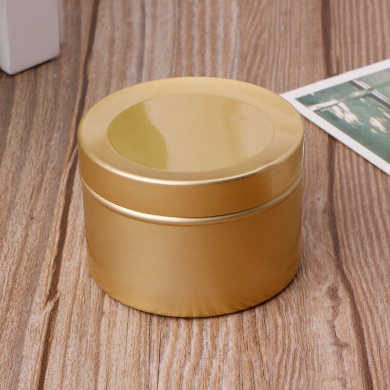 50ml mini tin te opbevaring boks rund metal sag bryllup favor arrangør container slik, smykke container