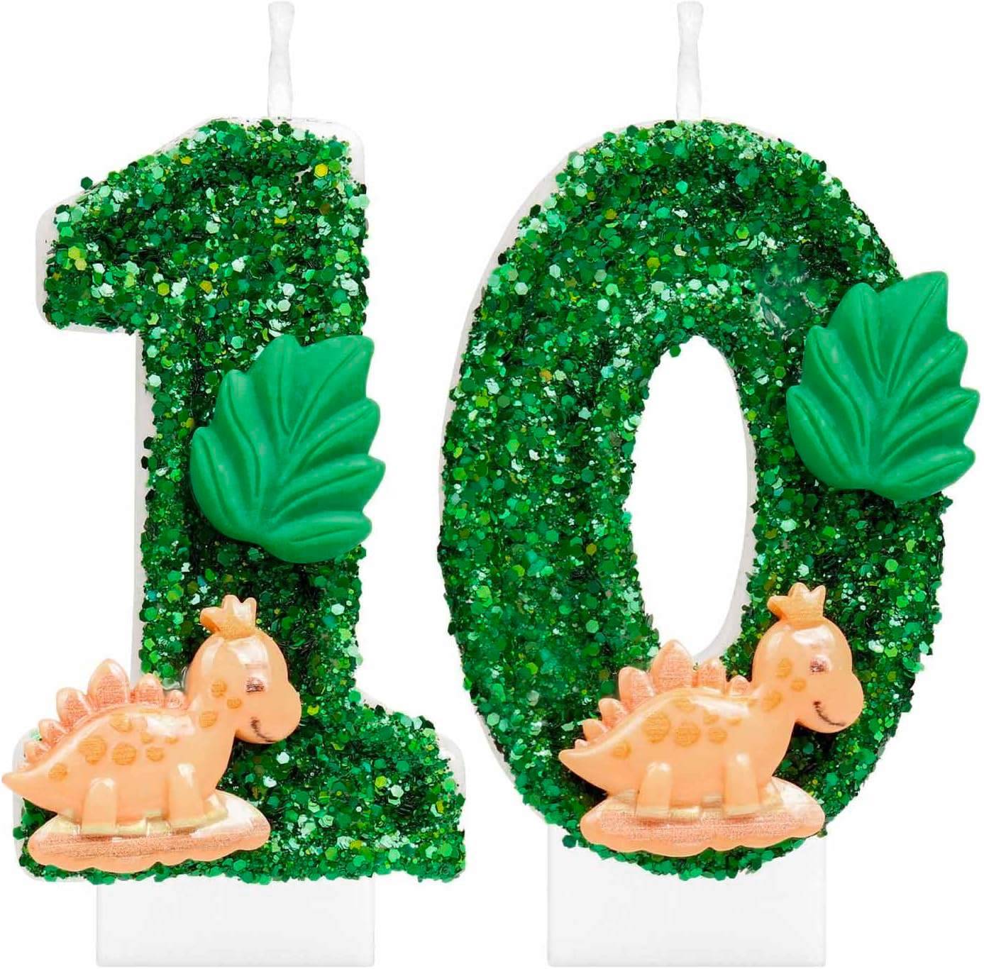 0-9 Number Birthday Candle,Happy Birthday Cake Candle, Birthday Baking Anniversary, Dinosaur Themed Party Supplies: Blue