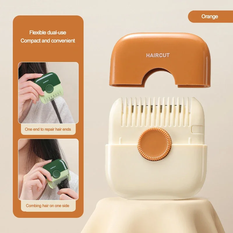 2-in-1-Haarschneider und Kamm, multifunktionaler Splisschneider, tragbare Haarschneidewerkzeuge, Heim-DIY-Schönheits-Haarstyling-Zubehör: verrotten