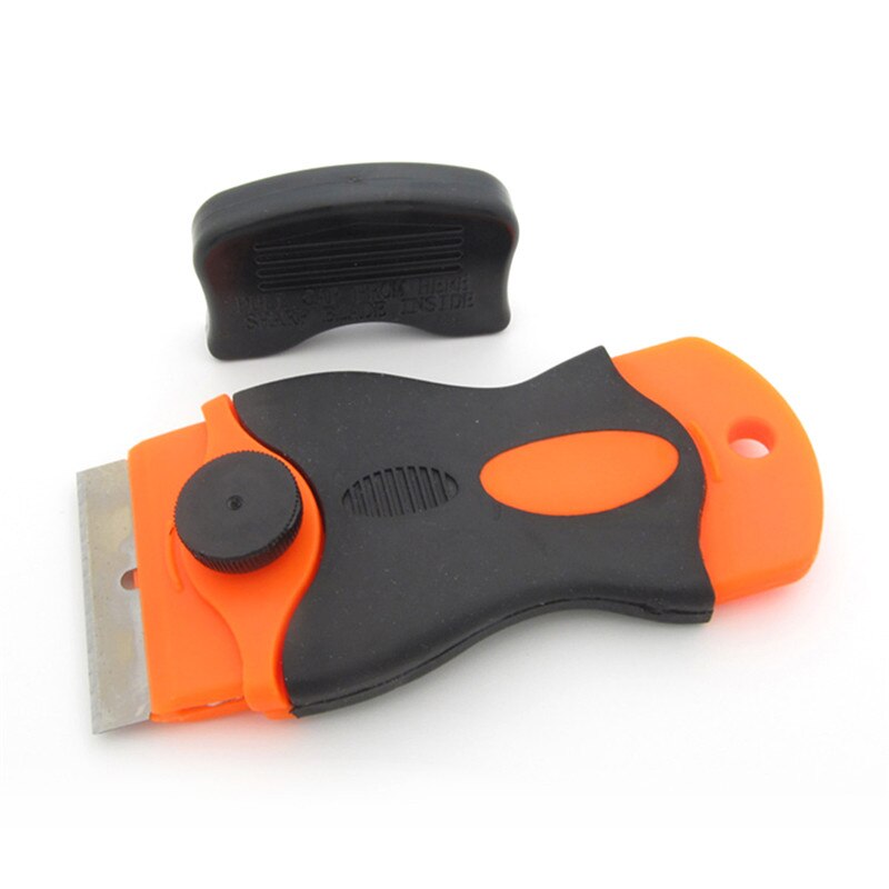 Plastic Handle Razor Scraper Ceramic Glass Oven Window Tinting Tool Replaceable Blades Glue Removing Glass Scraper Small Blade