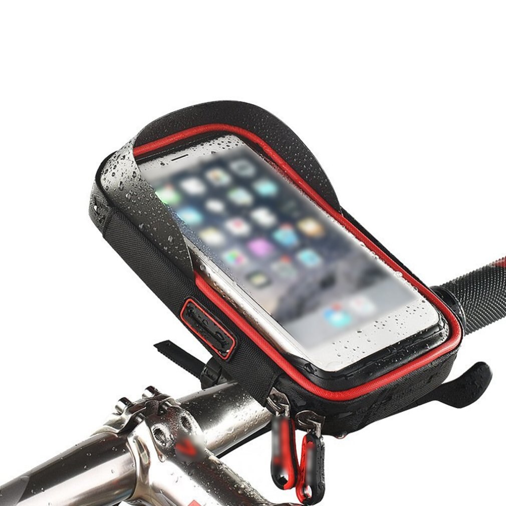 6,0 zoll Wasserdichte Fahrrad praktisch Halfter Stehen Motorrad Lenker Montieren Tasche Für iphone X Samsung LG Huawei: 2