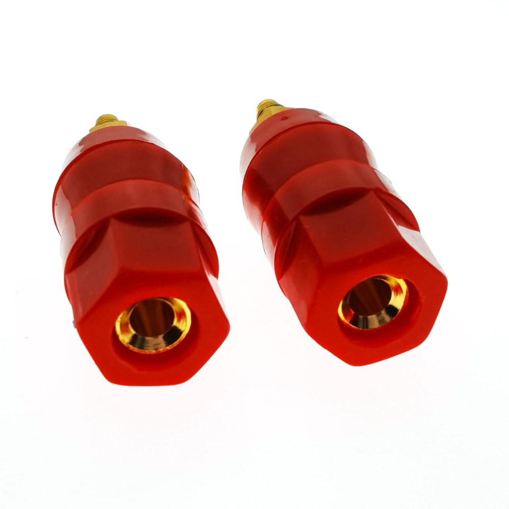 Red Black Banana plugs Couple Terminals Amplifier Terminal Binding Post Banana Speaker Plug Jack