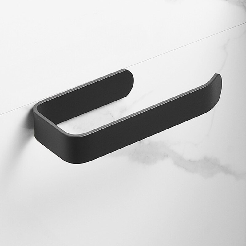 Punch-free toilet tissue box toilet home black toilet paper holder M17E