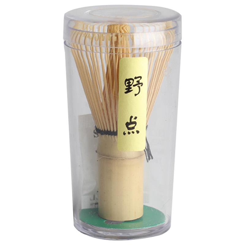 Matcha visp bambu japansk stil grönt te omrörare matcha grönt te pulver visp matcha visp bambu borsta verktyg: A