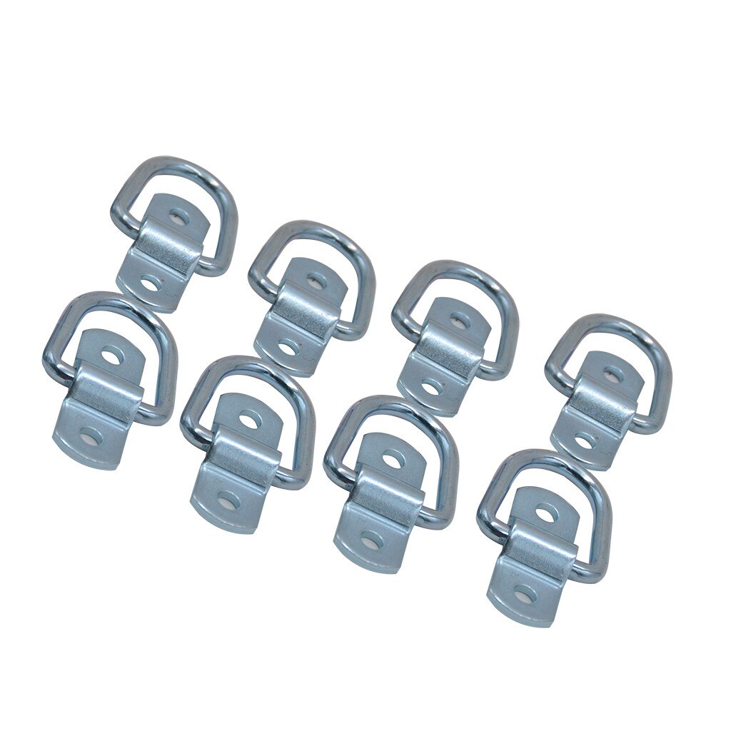 8x D tirer anneau fer amarrage crochet amarrage 8 pièces amarrage pour camion bateau remorque utilisé comme ancrages pour les ceintures de moto