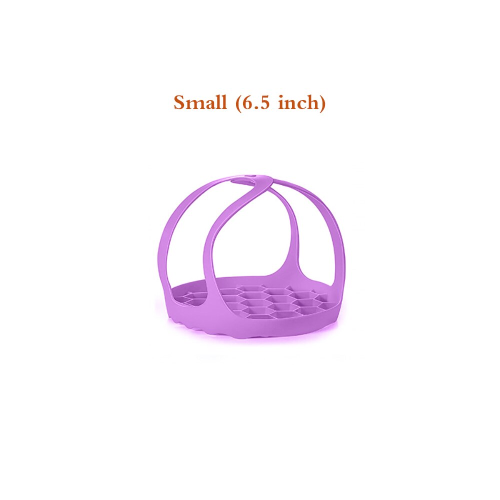 Pressure Cooker Sling Silicone Steamer Lifter Accessories Cookers Kitchen Drain Pad Crock Pot Heat Insulated Mat Egg Rack: 6.5 in