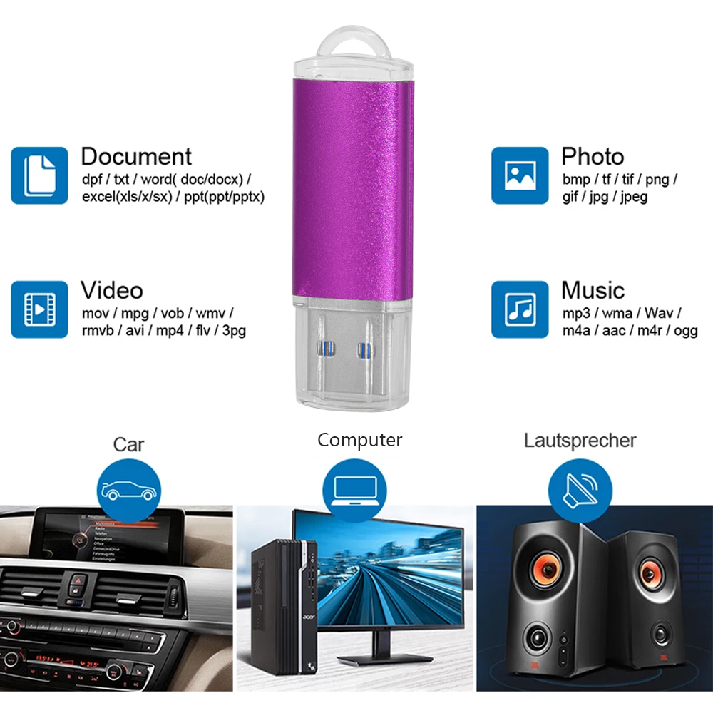 Metal USB 3.0 Flash Drive 64GB 128GB флешка Waterproof High Speed Pen Drive 8GB 16GB 32GB USB3.0 U disk Stick Flash Drive