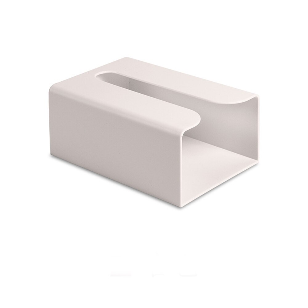 Multifunktionel bordholder til ansigtsservietter servietboks badeværelse vægmonteret tissueboks køkken selvklæbende papirbakke: Blå