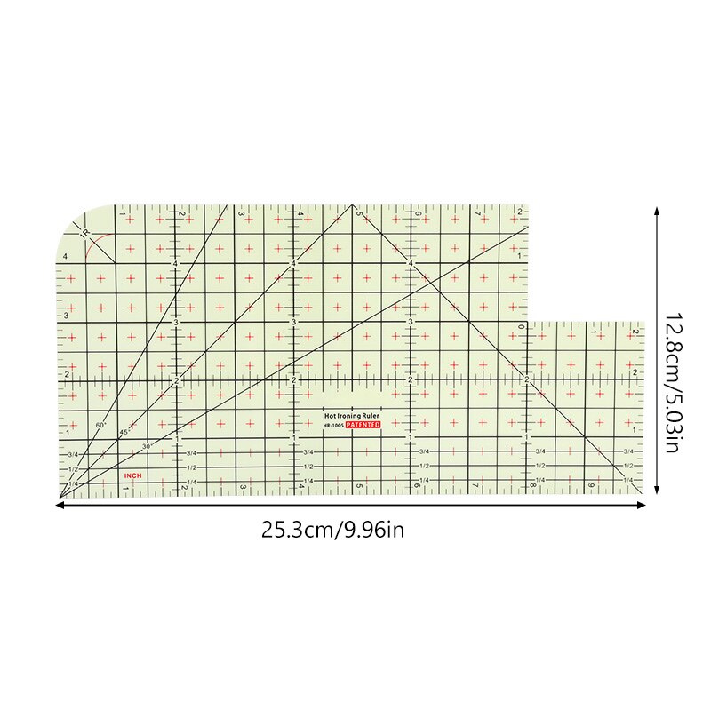 5 Styles Heat Resistant Ruler Household Ironing Tool Ironing Ruler Patchwork Tailor Ruler Sewing Supplies Measuring Tool: Type 1