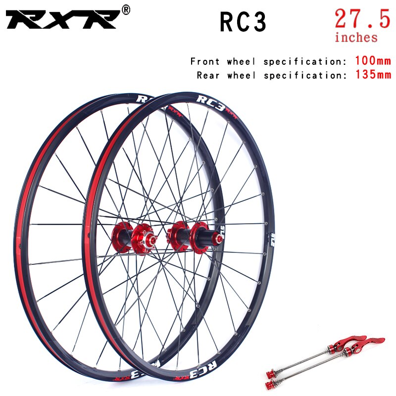 RXR-Rueda con cubo para bicicleta de montaña, neumático para bici MTB o de campo, 27.5, RC3, juego de cojinete de carbono, llanta de aleación de aluminio