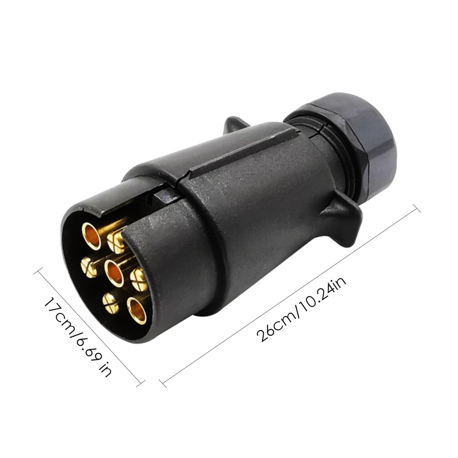 7-Pin Trailer Adapter Durable Trailer Wiring Connector Outlet 12V Remolque Trailer Car Truck Caravan Accessories Car Socket Plug