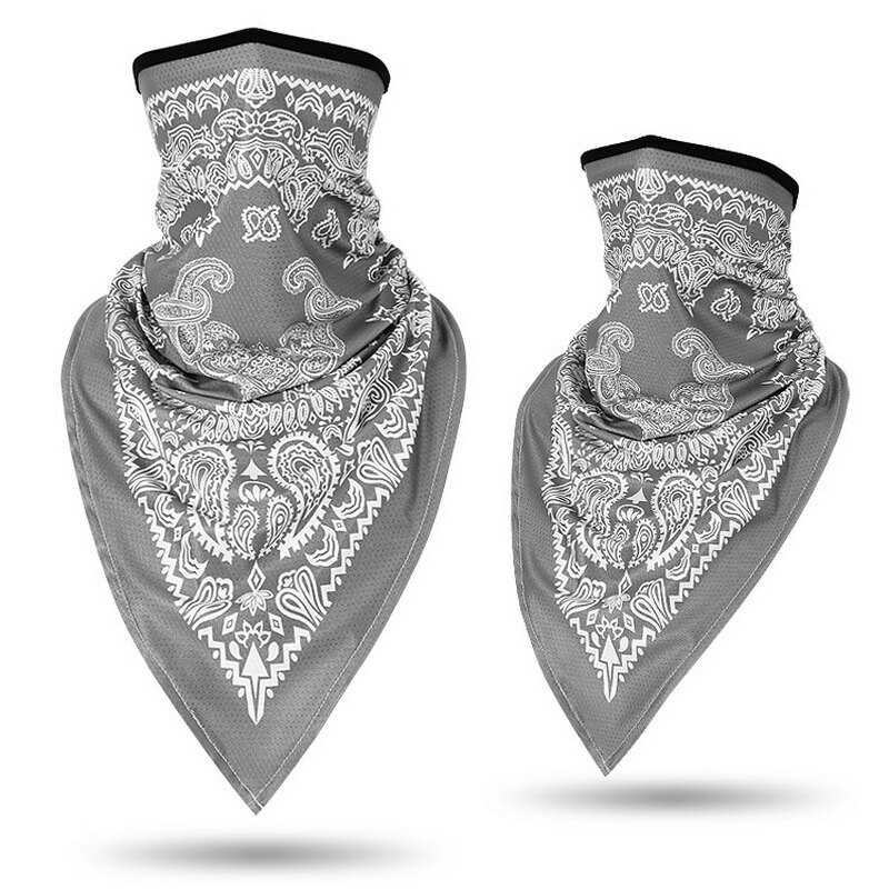 Unisex Windproof Thin Wrap Scarf Men Women Face Scarf Bandana Ear Loops Face Balaclava Neck Gaiters Digital Printed: 7 -1pc