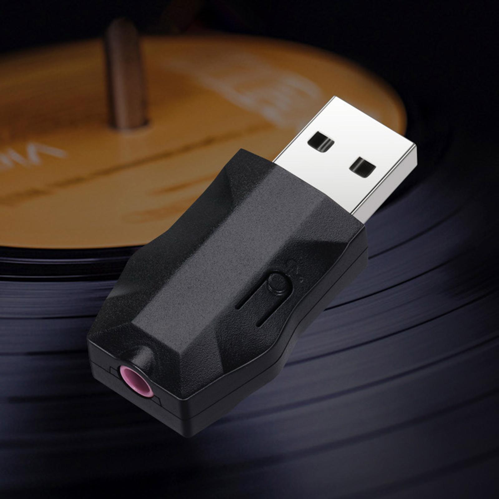 USB Cable Bluetooth TV Adapter 2 in 1 Auxiliary Adapter Mini TX2 Bluetooth Adapter for TV for Home Theater Headphones Speakers