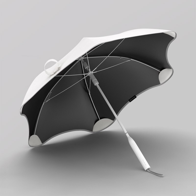 Olycat anti uv parasol enkel klar paraply regn kvinder søde lange håndtag parasoller 6 ribben uv parasol upf 50+