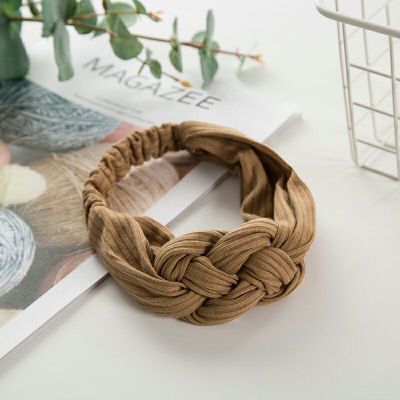 Citgeett chico niña giro diadema y lazo nudo de corbata Headwrap diadema aro: A