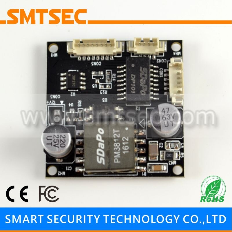 SMTSEC 38X38mm IEEE802.3af/bij 12 W (12 V/1A) PoE Module voor H.265 IP Camera Module